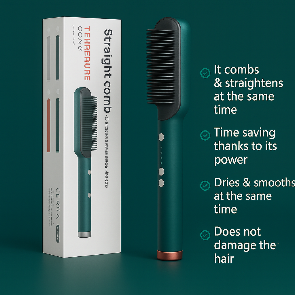 Straight comb – salon-smooth hair in just one stroke