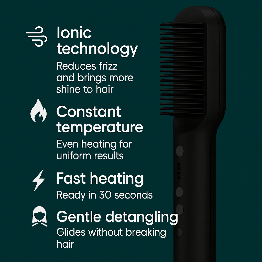 Straight comb – salon-smooth hair in just one stroke