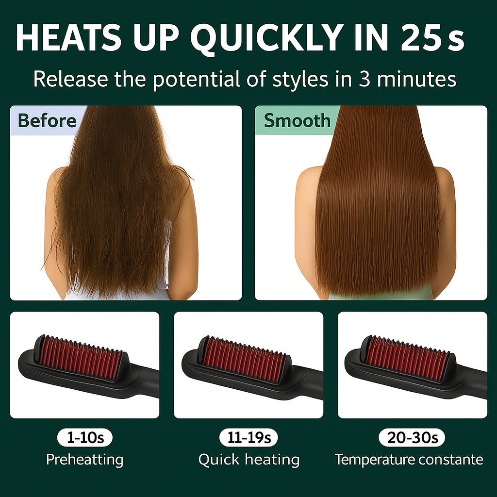 Straight comb – salon-smooth hair in just one stroke
