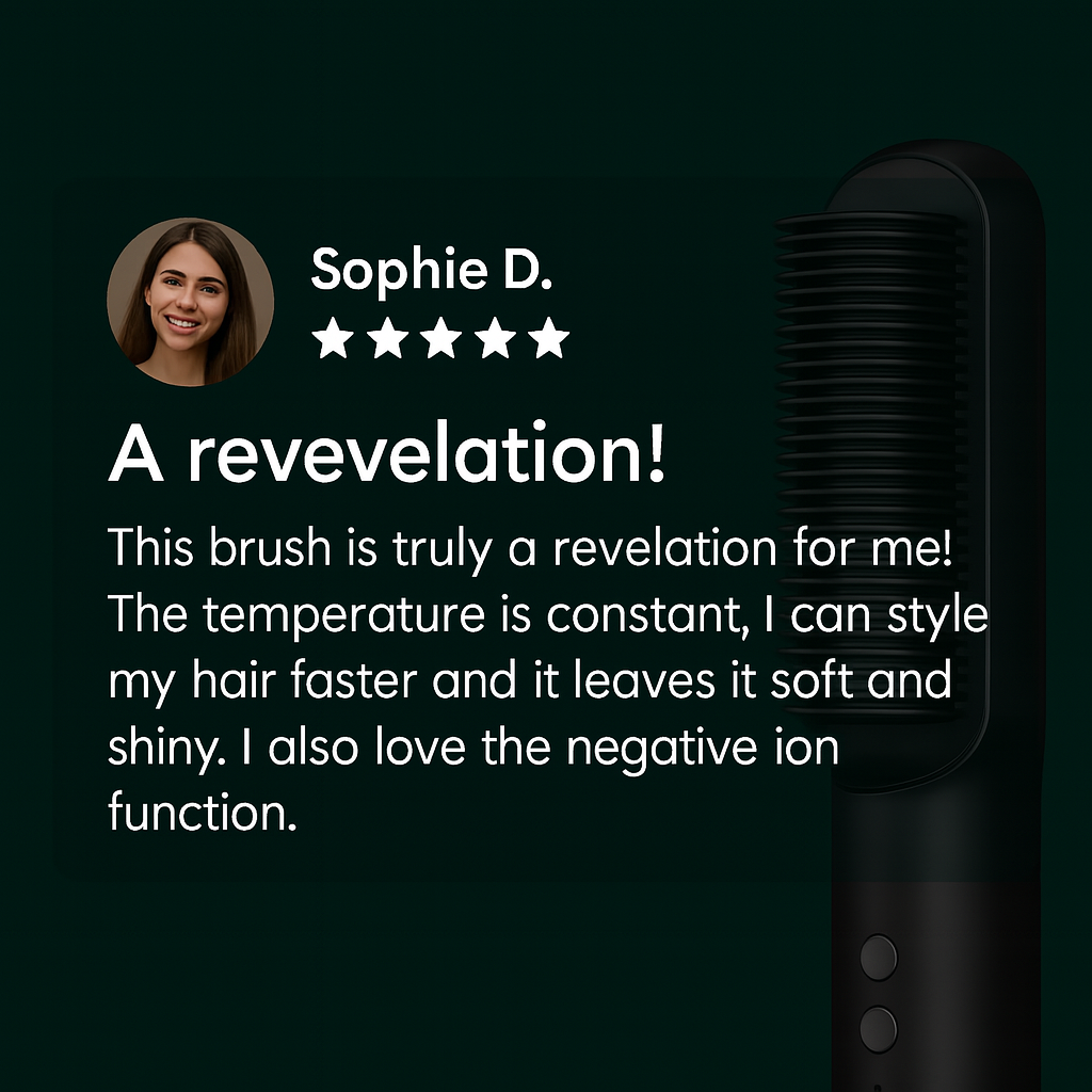 Straight comb – salon-smooth hair in just one stroke