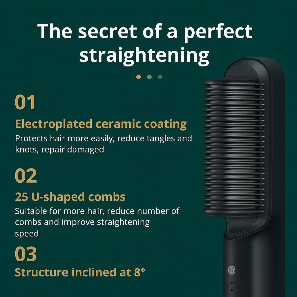 Straight comb – salon-smooth hair in just one stroke